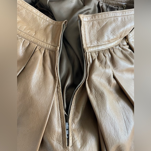 Vintage Gucci 100% leather fringe skirt - Picture 6 of 14